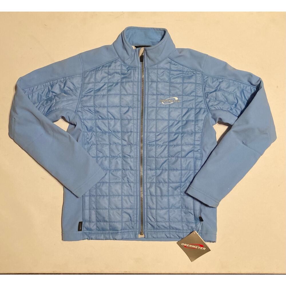 NWT Obermeyer Jr. Ion Insulator Jacket Blue Quilted Full Zip Juniors Large ski